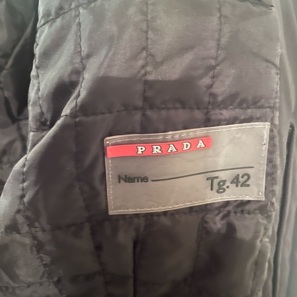 Women’s Black Jacket with Red Fur Collar - Picture 12 of 14